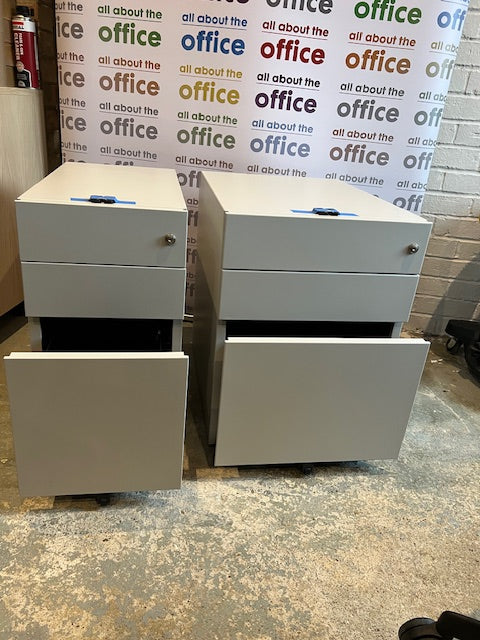 Bisley Note Pedestal Slimline 300mm Wide Refurbished