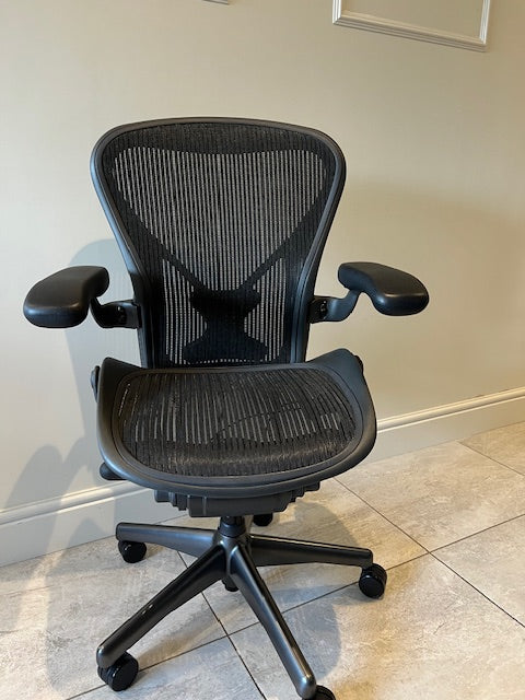 Herman Miller Aeron Posturerfit Size B in Black - Refurbished