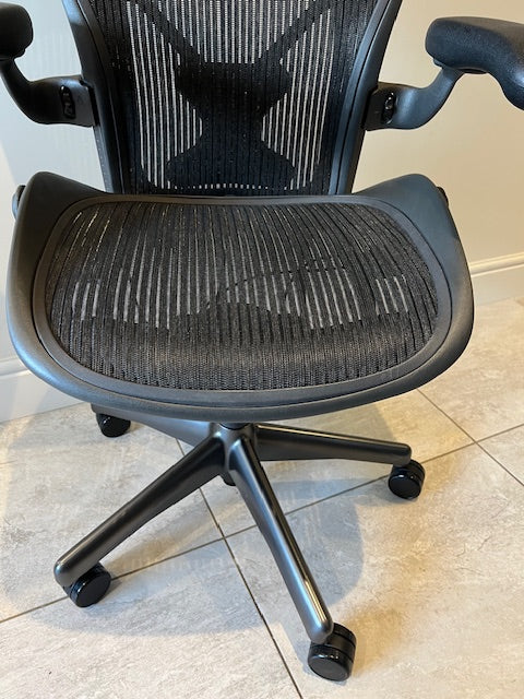 Herman Miller Aeron Posturerfit Size B in Black - Refurbished