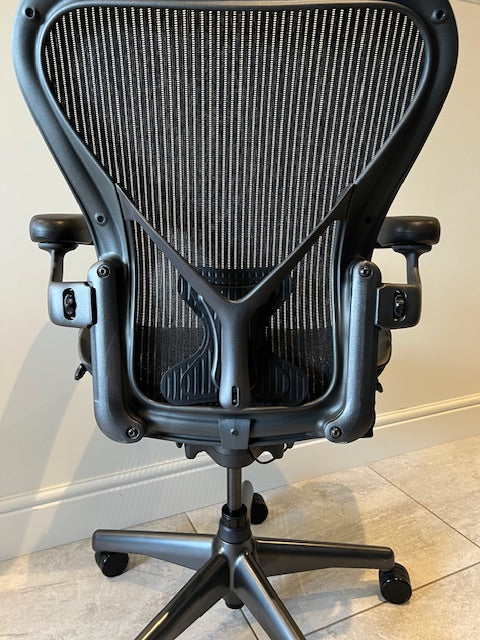 Herman Miller Aeron Posturerfit Size B in Black - Refurbished