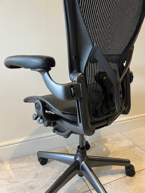 Herman Miller Aeron Posturerfit Size B in Black - Refurbished