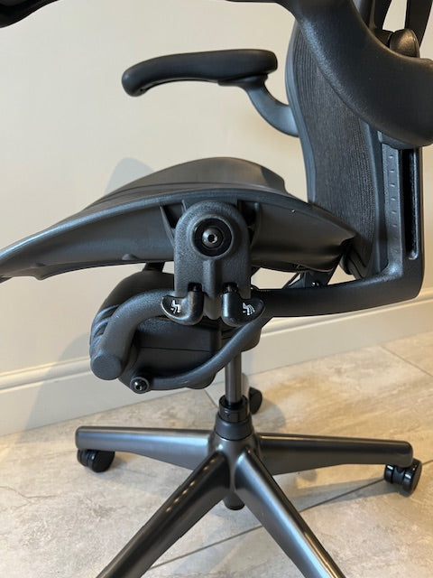 Herman Miller Aeron Posturerfit Size B in Black - Refurbished