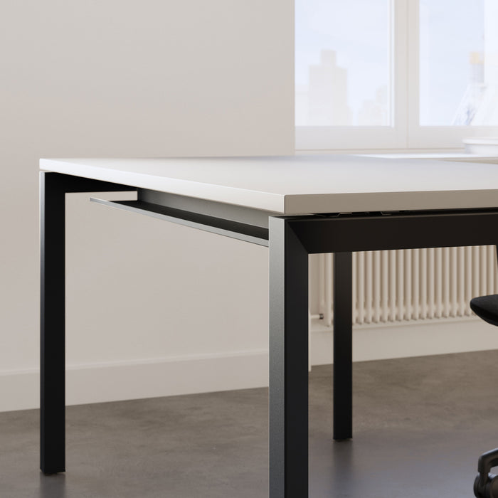 ORA Silver Frame Single Desk